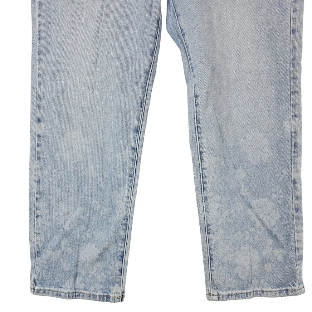 Lucky Brand Jeans Women 4/27 Floral 90s Loose High Rise Crop Denim Retro Boho